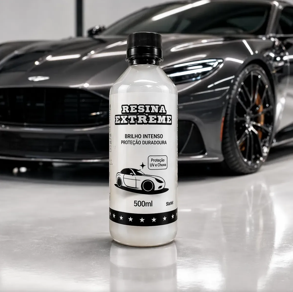 Resina Extreme 500ml — finalizador automotivo com brilho intenso e proteção UV